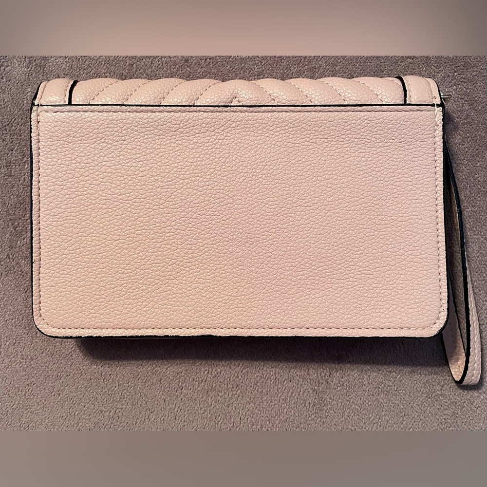 Victoria Secret Pink Chevron Quilted Wristlet Clutch - Picture 5 of 12